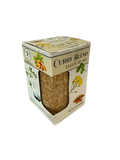 A White box with a jar of Fluer de Sel with Curry Sea Salt
