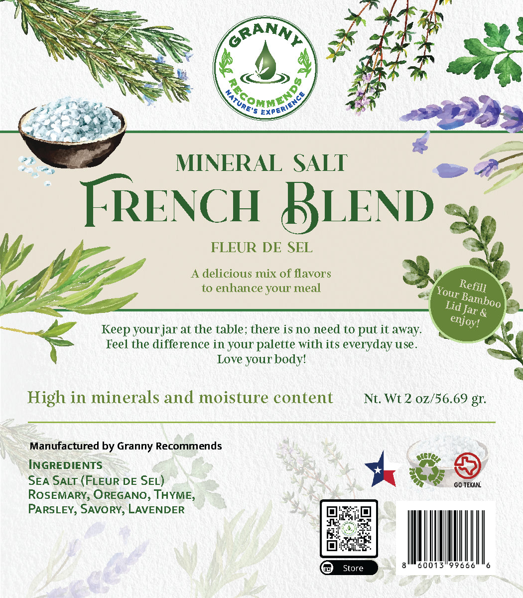 Fleur de Sel, French Blend Jar Refill