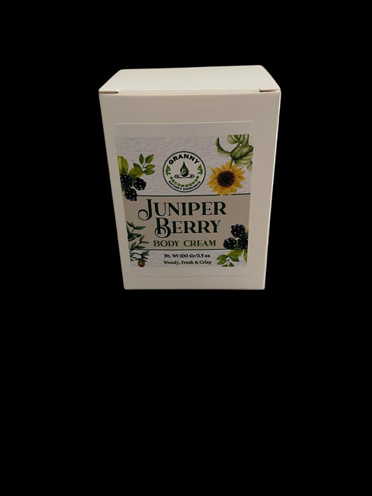 "Indulge in the soothing touch of Juniper Berry Cream—nature’s refreshment for your skin!"