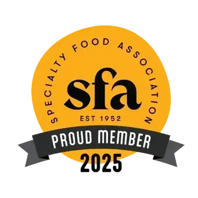 Specialty Food Association Proud Member seal for 2025