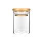 Reusable 4 oz Wooden lid Glass Jar
