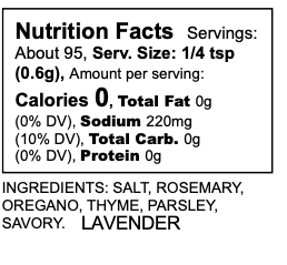 Fleur de Sel French Blend Seasoning  A Taste of Provence