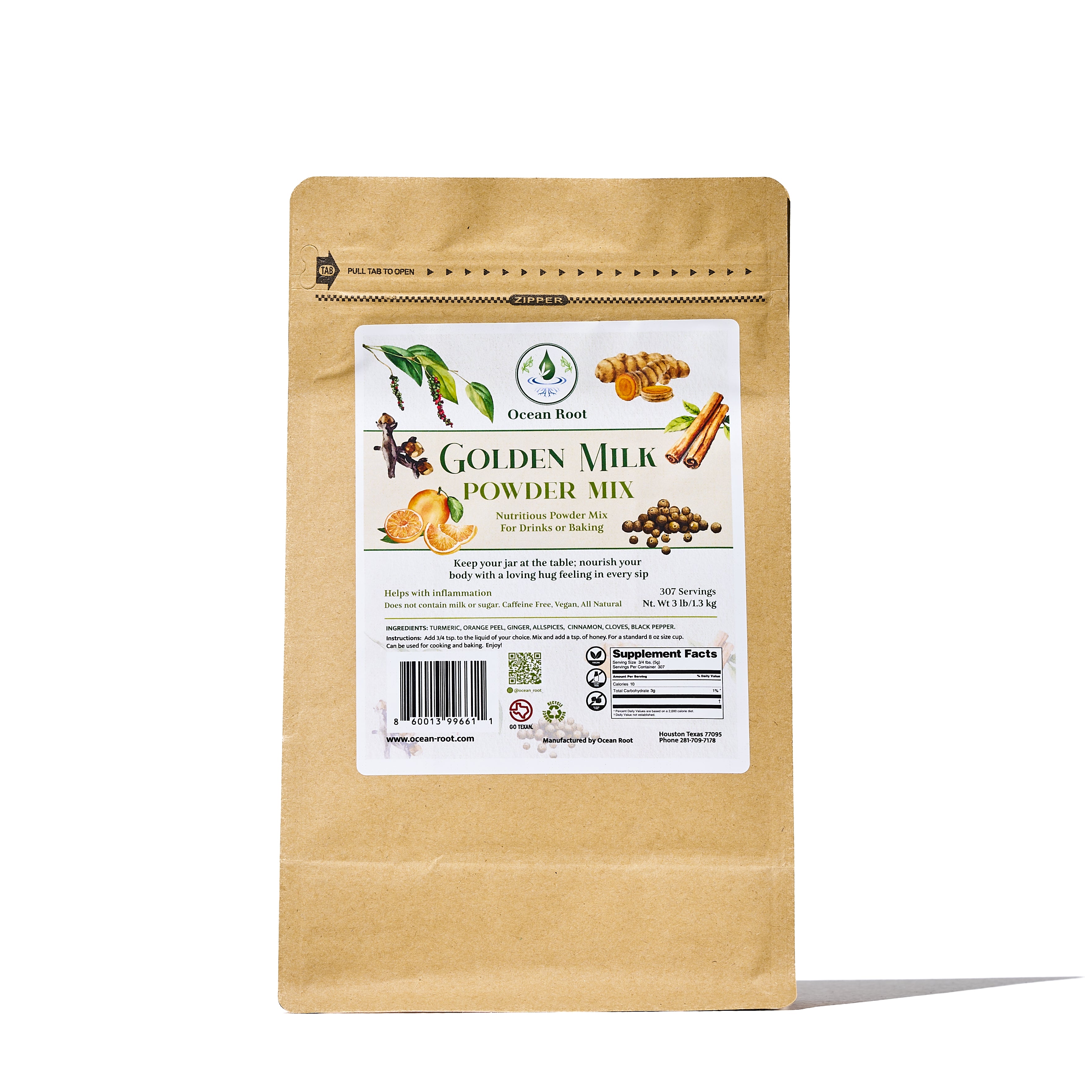 Golden Milk Spice Mix — 3lb Bulk Bag