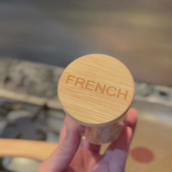 Cheese sandwich with fleur de Sel French Blench, herbal blend.